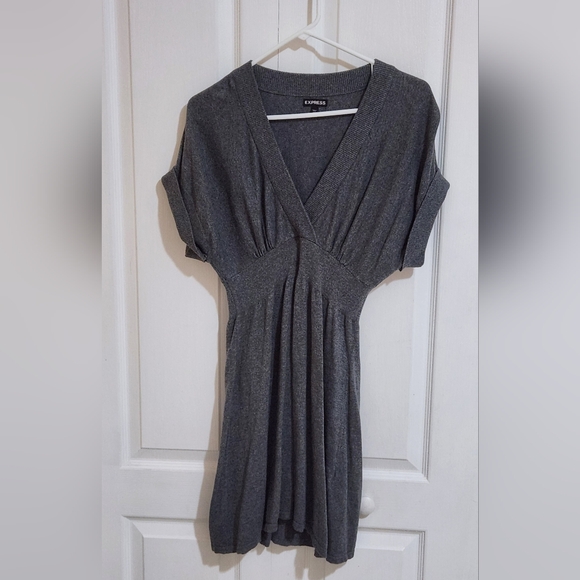 Express Gray Mini Dress - Picture 2 of 4